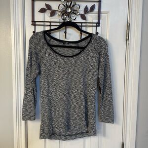 Tally Weijl Multicolor Sweater w/ Black Faux Suede Elbows